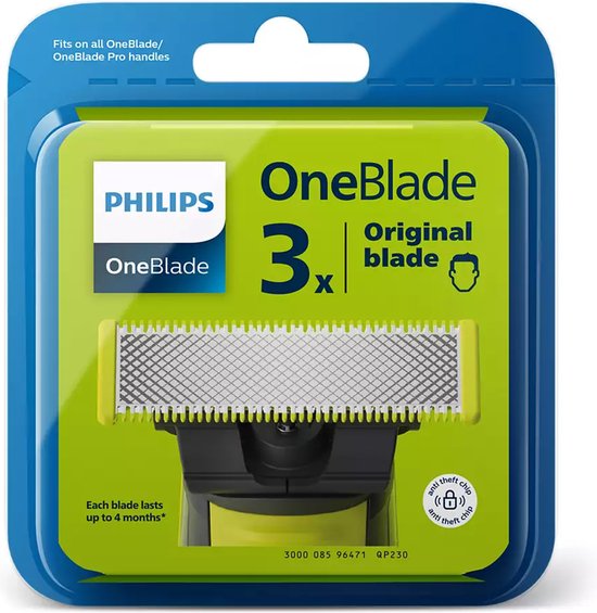 Philips OneBlade Original Blade QP230/50 - Vervangmesjes - 3 stuks