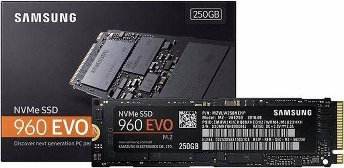 Samsung 960 EVO | MZ-V6E250 | SSD | 250GB | M.2 | bol.com