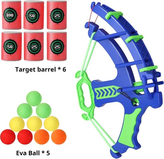 Montessori Gooien Sport Katapult Doelwit Plakkerige Bal Dartbord Basketbalbordspellen Educatief Kinderen Buitenspel Speelgoed - Blauw