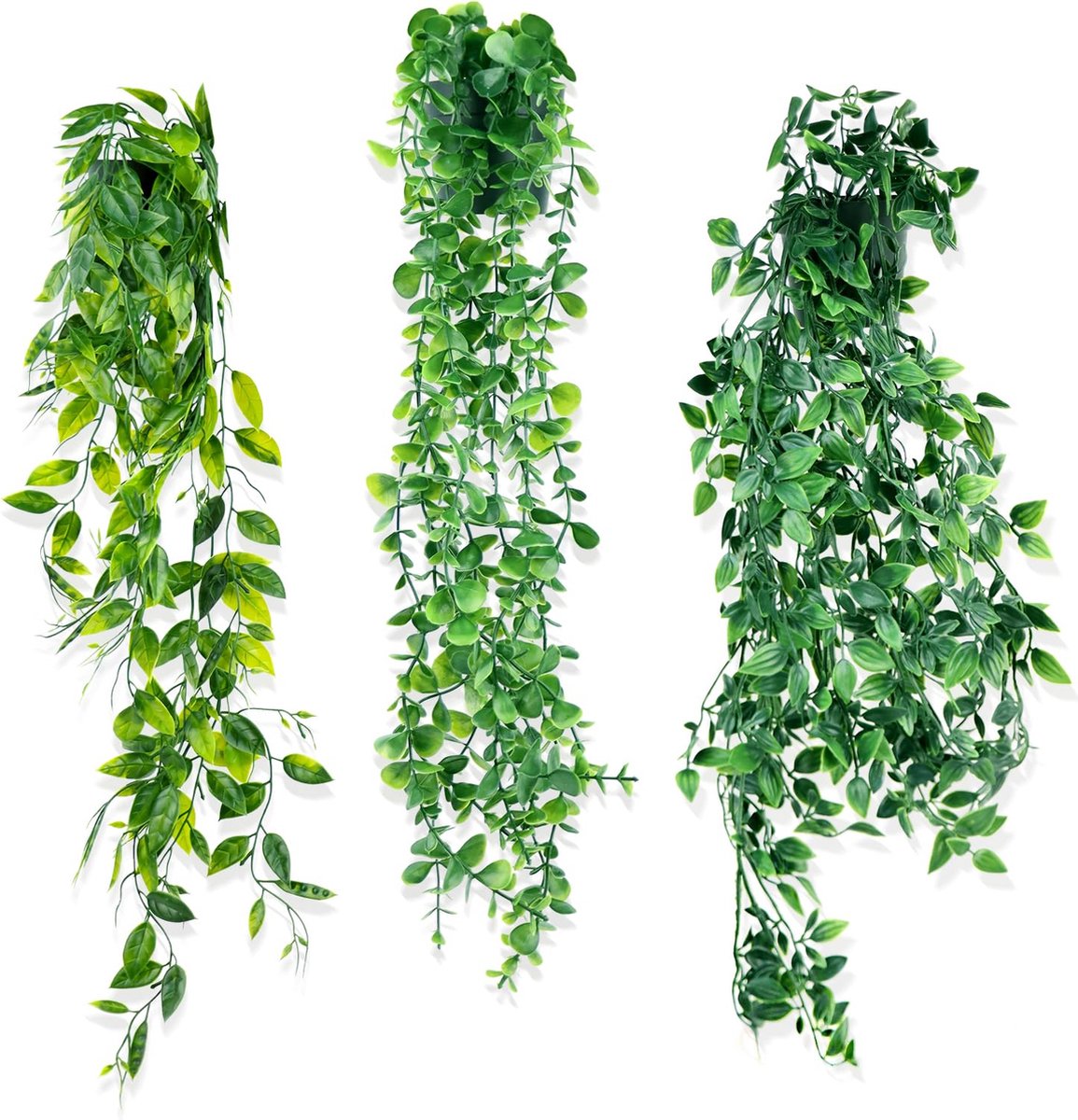 Goodivery ® Kunstmatige Hangende Groene Vines Met Potten Voor Binnen En Buiten Decoratie