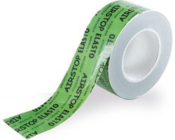 Isocell Airstop Elasto kleeftape voor Luchtdichting - Verlijmen van dampremmers en dampschermen - Verlijming van OSB en spaanplaten binnen en buiten