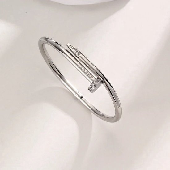 EHH Beauty -Bracelet à ongles couleur argent -Design ongles chic -Bijoux Trendy -Cadeau pour femme