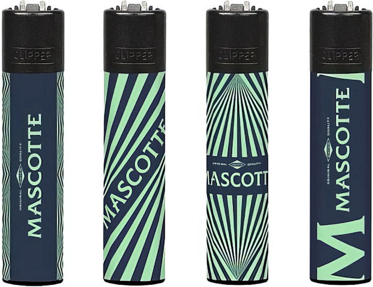 Goedkoopste Clipper Classic Large Aanstekers Mascotte Blue (4 Stuks