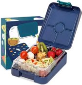 Boîte à déjeuner facile pour enfants avec compartiments, colorée, divisée et étanche, boîte à déjeuner sans BPA pour la maternelle, boîte à bento, boîte à collation sûre, boîte à déjeuner