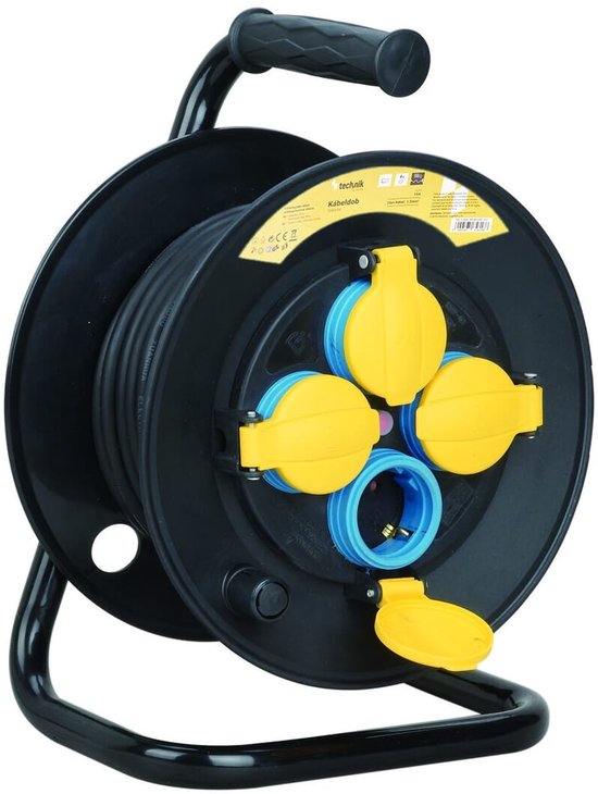 Garant IP44 kabelhaspel voor nijverheid/bouw 40m H07RN-F 3G2,5