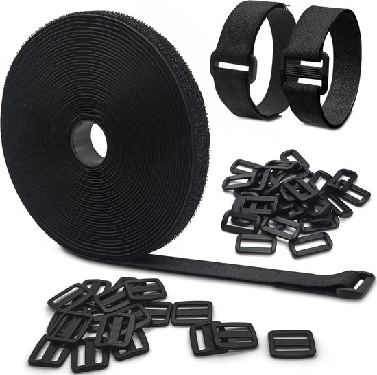 CableXpert - Klittenband, 100 stuks kabelbinders, 210 mm