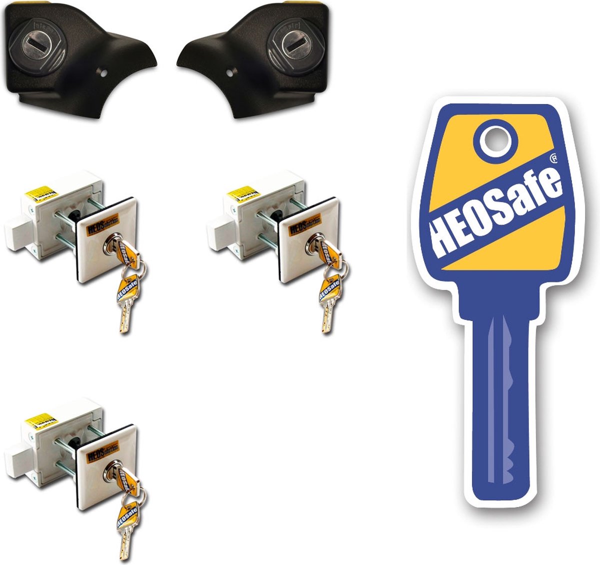 HEOSystem pakket gelijksluitend Fiat Ducato 2006-2021 (+ 3 sloten) Wit