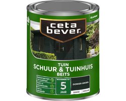 Cetabever - Tuinbeits Schuur & Tuinhuis Dekkend - Donkergroen - 750 ML
