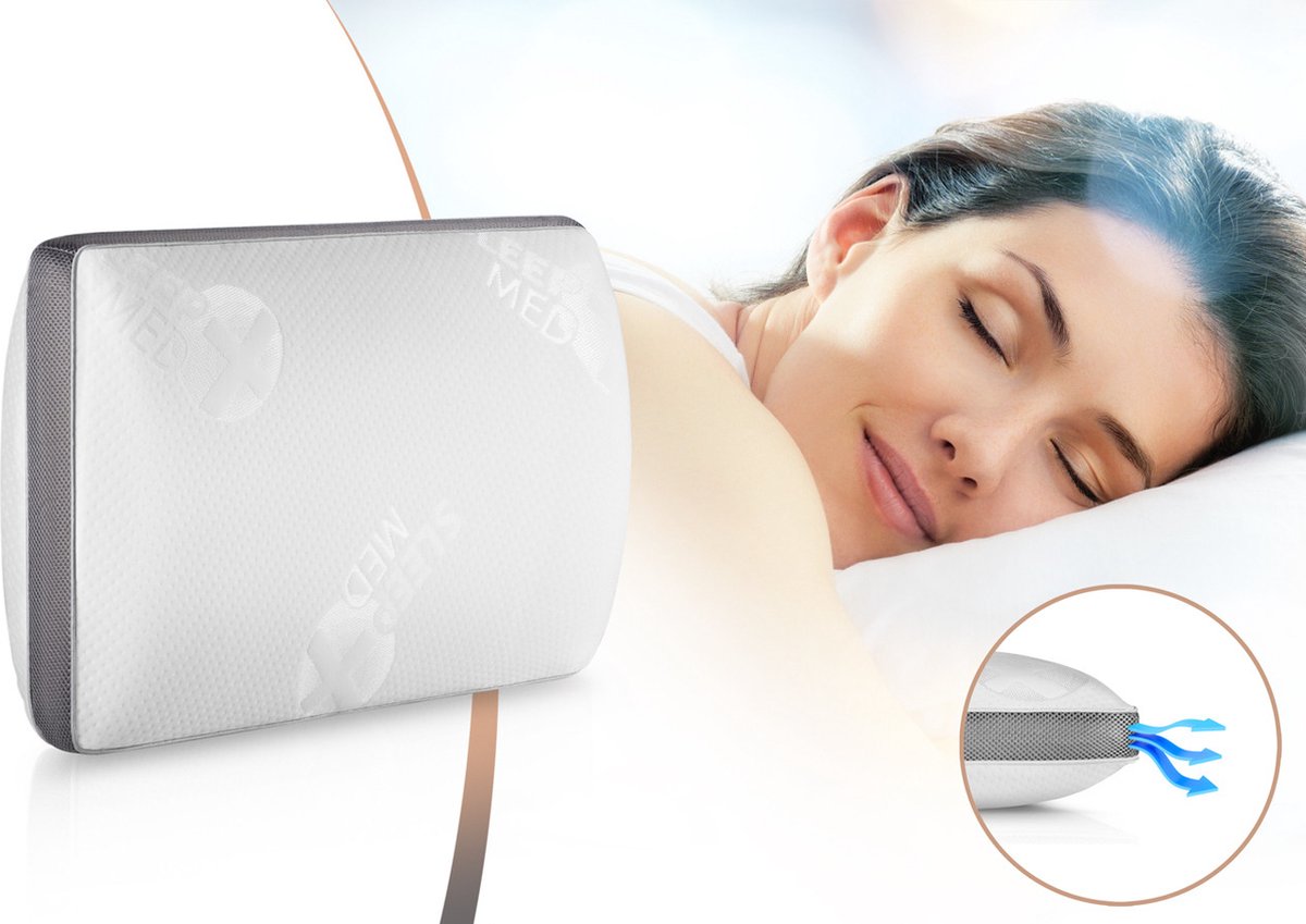2024 upgrade memory foam orthopedisch neksteunkussen - zij- en rugslapers - bamboe