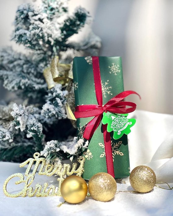 Bighan Kerst inpakpapier, 6 pakket gevouwen vellen 70 x 50 cm Bighan Kerst inpakpapier, 6 pakket gevouwen vellen 70 x 50 cm