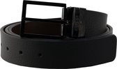 HUGO Riem Leather Belt W115 Black Zwart