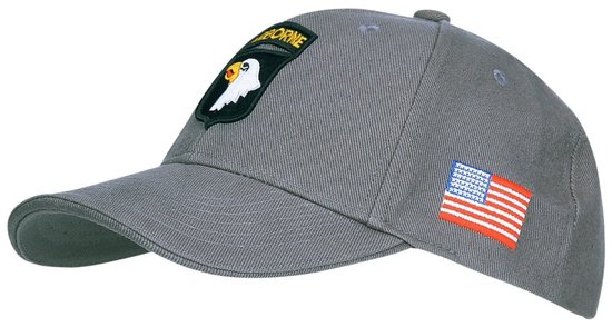 Fostex Garments - Baseball cap 101st Airborne (kleur: Grey / maat: NVT)