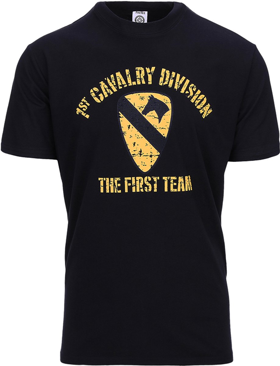 Fostex WWII Series T-shirt 1st Cavalry Division Zwart