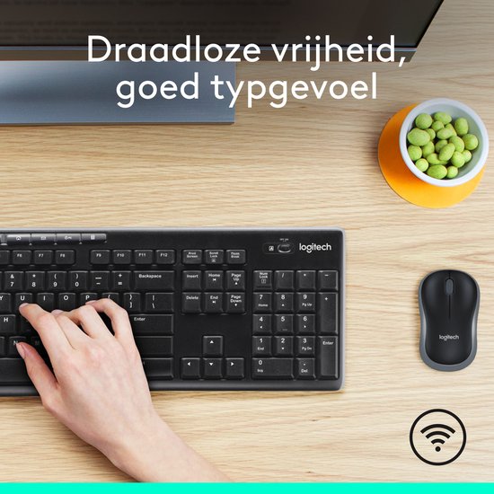 Logitech MK270 - Draadloos Toetsenbord en Muis - Qwerty