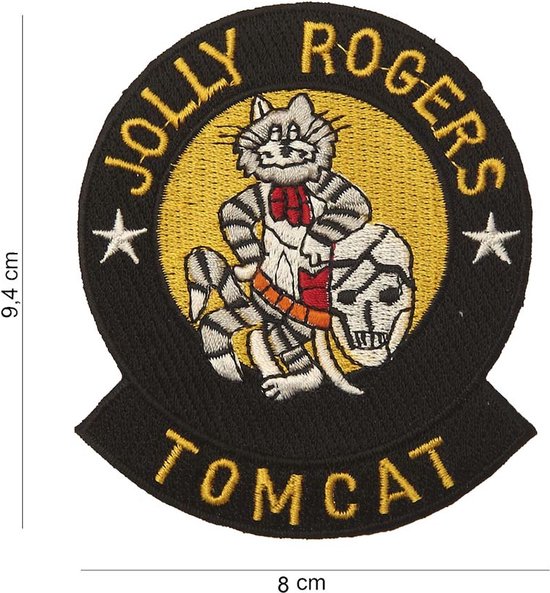 Embleem stof Tomcat Jolly rogers