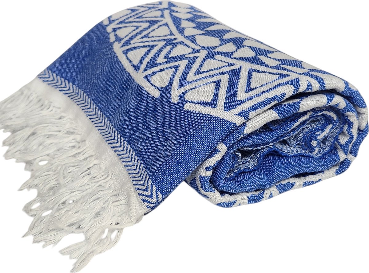 Kwube Galaxy - Hamamdoek Sauna Handdoek - 100% Katoen Dubbelzijdig - Marine Blauw - 425 gr - 90x180 cm - Saunalaken - Lichtgewicht Strandlaken - Douchelaken - Badhanddoek - Saunadoek - Omslagdoek - Lendendoek - Woonaccessoire - Huwelijkscadeau
