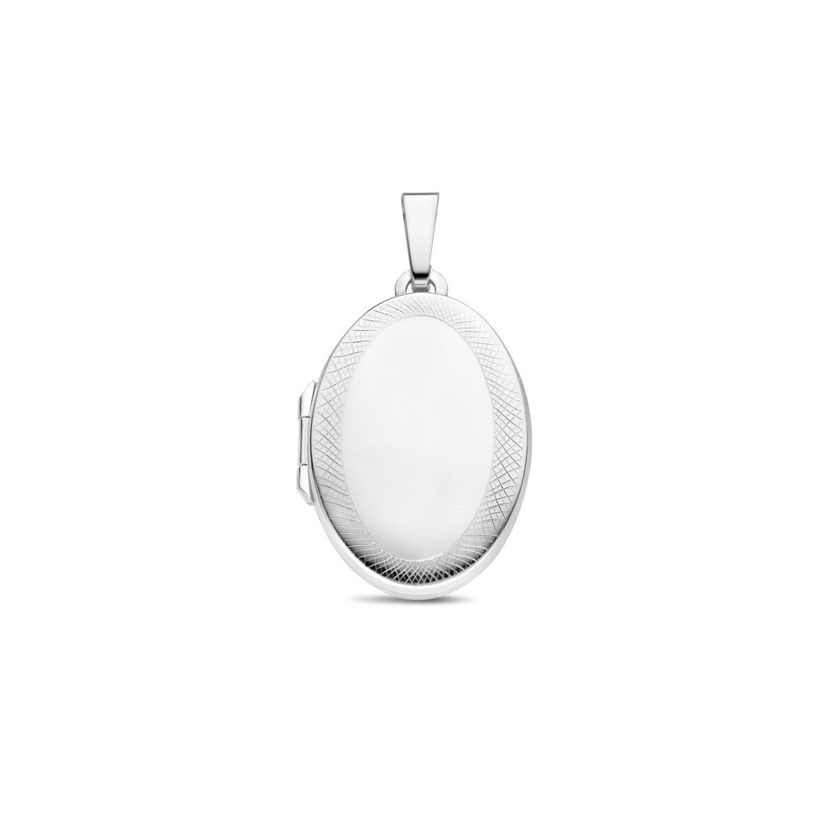 zilver gerhodineerd medaillon ovaal 33 mm 1340442