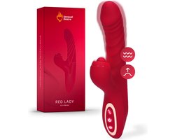 Sensual Desire® Red Lady – 3 in 1 Vibrator – 10 Stootstanden – 7 Vibratiestanden – 5 Pulsatiestanden – Vibrators voor Vrouwen – Dildo Vibrator – Clitoris Stimulator – Sex Toys voor Vrouwen – Seksspeeltjes – Incl. Erotische Luisterverhalen Sensual Desire® Red Lady – 3 in 1 Vibrator – 10 Stootstanden – 7 Vibratiestanden – 5 Pulsatiestanden – Vibrators voor Vrouwen – Dildo Vibrator – Clitoris Stimulator – Sex Toys voor Vrouwen – Seksspeeltjes – Incl. Erotische Luisterverhalen
