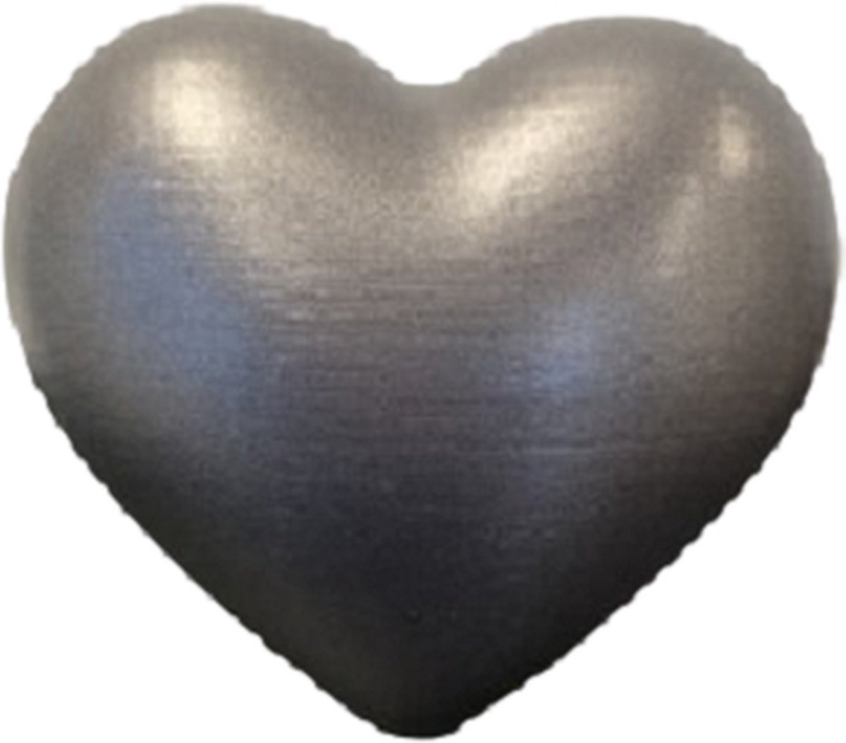 Mini urn hart 450 ml - metallic - duurzaam kunststof
