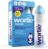 Wortie Cool wrattenverwijderaar 50 ml - eenvoudig Wratten en Voetwratten bevriezen voor kinderen en volwassenen, bevat 15 behandelingen, Medische hulpmiddelen voor Voet Wrattenbehandeling, met metalen punt, nieuwe verpakking Freeze zelfde formulering