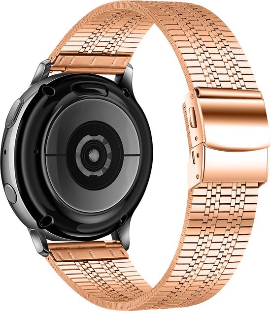 Quick release-horlogebandje van geweven metaalgaas, voor heren en dames, universeel bandje voor smartwatches en Seiko-horloges, 16 mm, zwart