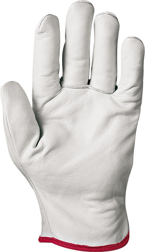 Gants de travail SIR SAFETY CIPRO Gants de jardin Wit - Cuir - Résistants à l'usure, à l'abrasion et aux déchirures - Dos élastique