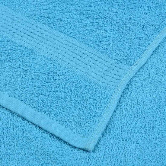 vidaXL - Serviettes de sauna - 2 - pcs - 80x200 - cm - 360 - g/m² - 100% - coton - turquoise