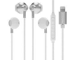 Bedrade Oordopjes geschikt voor iPhone oortjes - Bedraad - 2 Stuks - Werkt Direct - Geschikt voor Apple Lightning ( 14, 13, 12, 11, X, Pro Max Xs ) Oordoppen met Draad