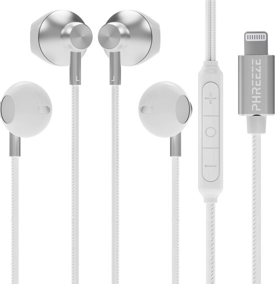 Écouteurs filaires adaptés aux écouteurs iPhone - Filaire - 2 pièces - Fonctionne immédiatement - Convient aux Bouchons d'oreilles Apple Lightning (14, 13, 12, 11, X, Pro Max Xs) avec fil