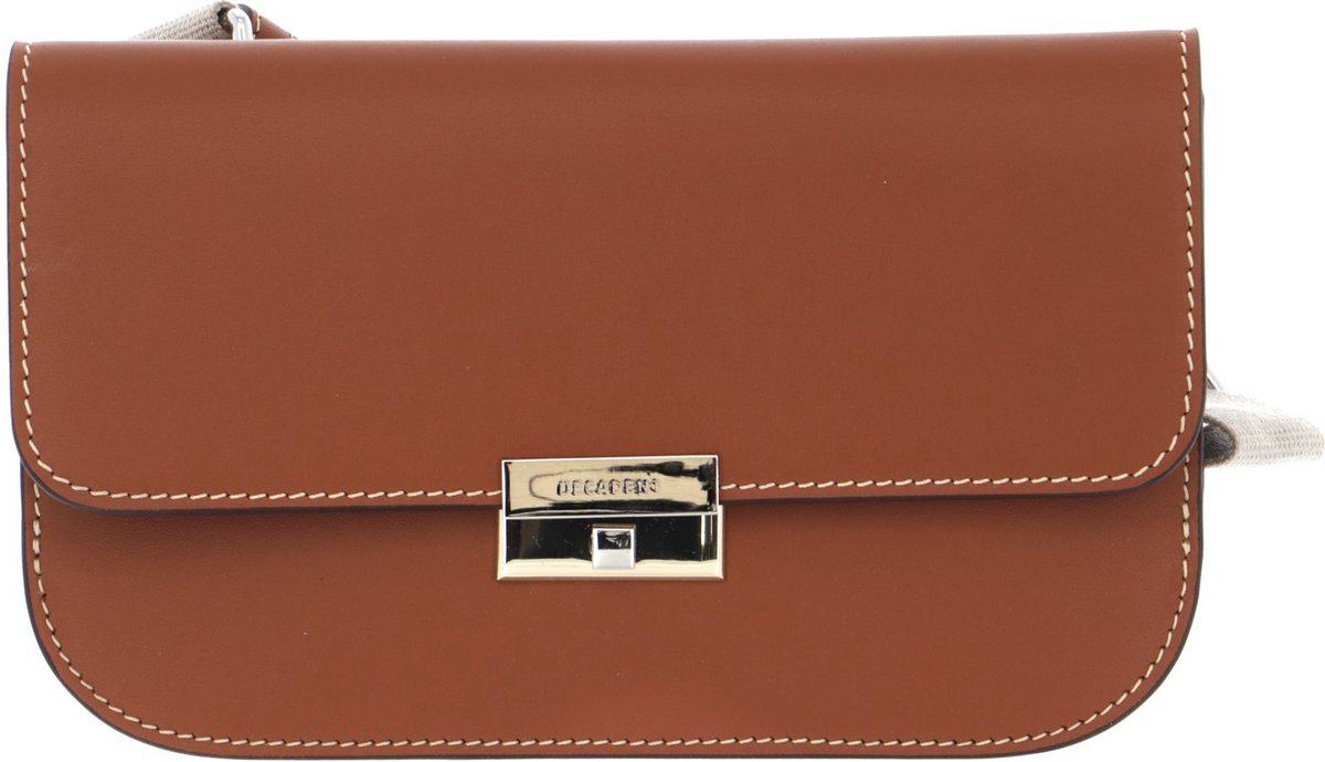 DECADENT Leren Schoudertas Koppeling Tara Belt Bag Nappa Cognac Bruine