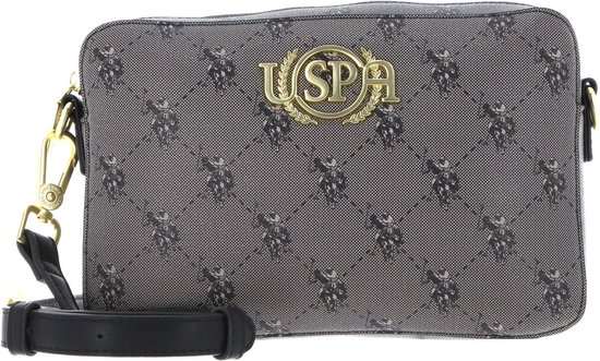 U.S. POLO ASSN. Sac à épaule bandoulière Hampton Crossbody Bag Black Gris