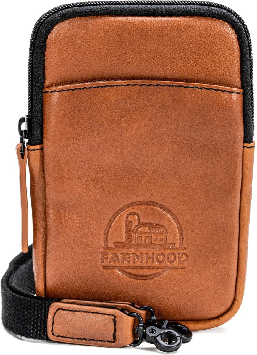 Farmhood Telefoontasje Memphis Phone Bag Cognac Lichtbruin