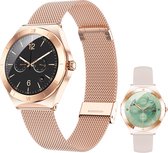 Bol.com Frenkies® Smartwatch Dames Rose Goud – AMOLED - Stappenteller - Horloge Dames – Activity Tracker & Hartslagmeter - aanbieding