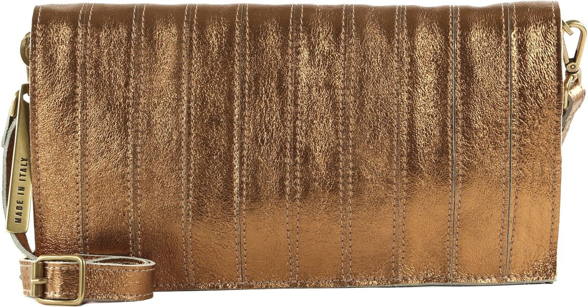 CATERINA LUCCHI Schoudertas Koppeling Elide Pochette Bronzo Brons