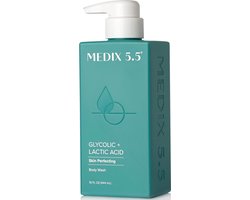 Medix 5.5 Body Scrub Skin Care Glycolic Acid Exfoliating Body Cleanser - 444ml