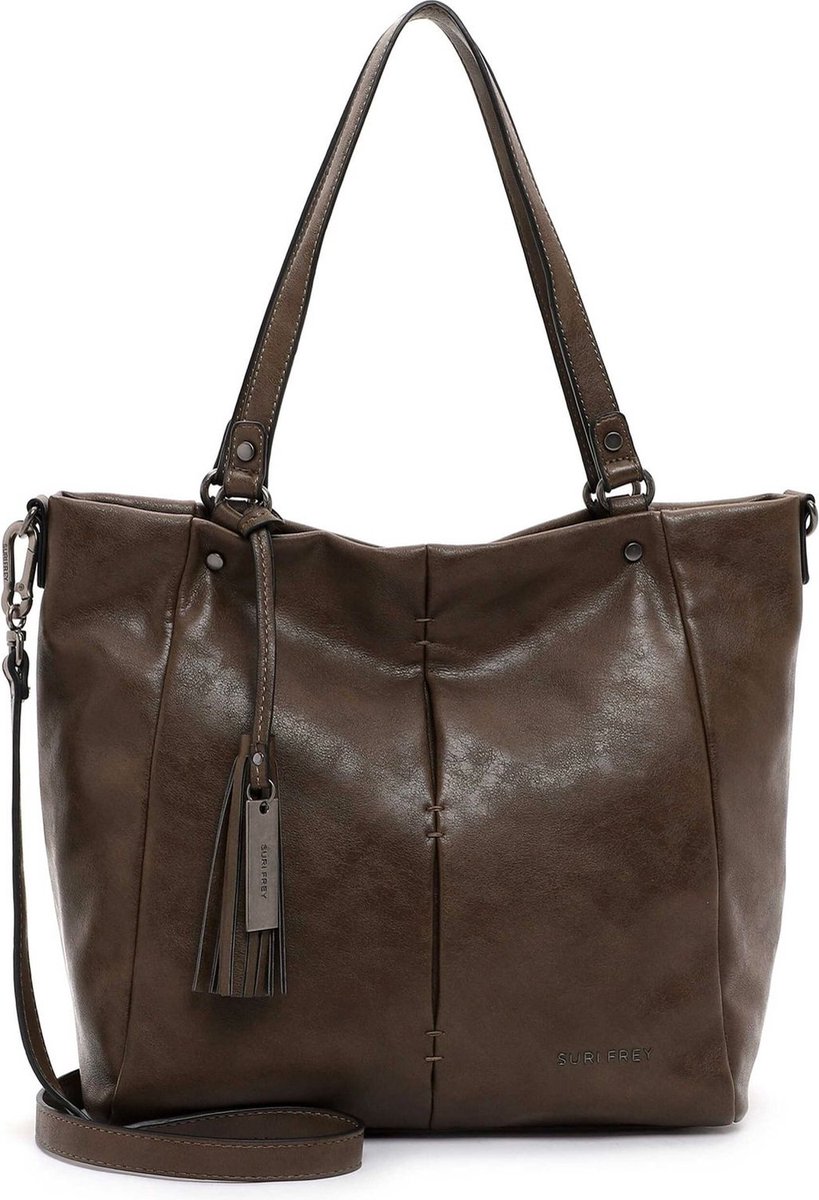 SURI FREY Schoudertas Livy Shopper Mud Donkerbruin