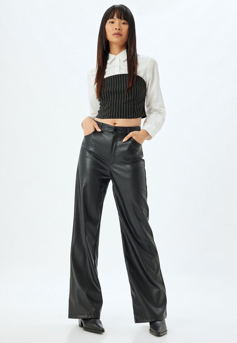 Normale taille Brede pijpen Broek