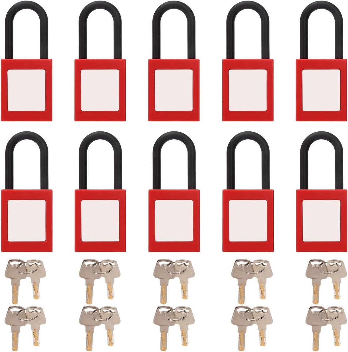 Goedkoopste Elektrische Breaker Lockout Tagout Kit - 10 Stuks - Hangsloten Combinatie - Veiligheidssloten