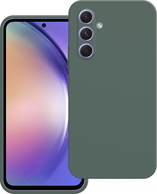 Cazy Hoesje geschikt voor Samsung Galaxy A54 Hoesje - Color Backcover - Groen