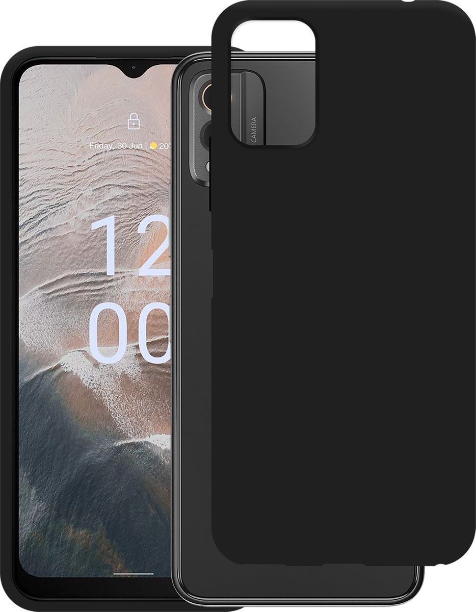 Cazy hoesje geschikt voor Nokia C32 Hoesje Siliconen - Flexibele Case - Zwart