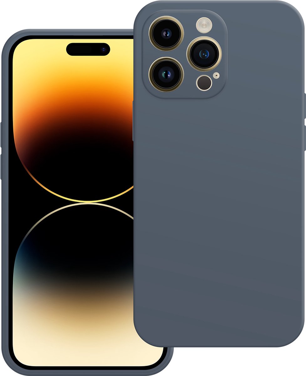 Cazy hoesje geschikt voor iPhone 14 Pro Max Hoesje - Color Backcover - Blauw