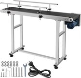 PVC Transportband - Roestvrijstaal - Dubbele Vangrail - Elektrisch