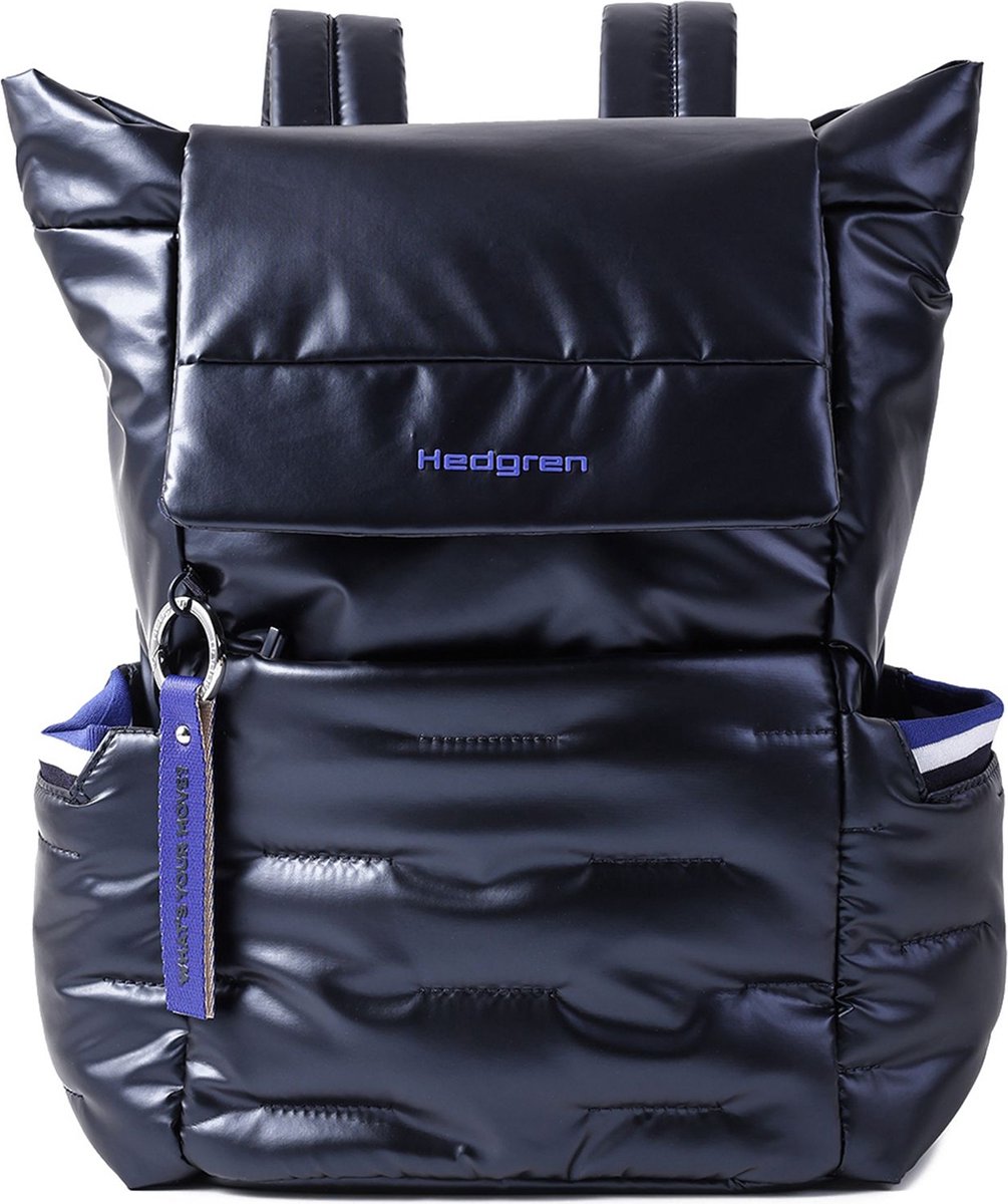 Hedgren Vrije tijd rugzak Rugzak Cocoon Billowy Backpack With Flap Peacoat Blue Donkerblauw
