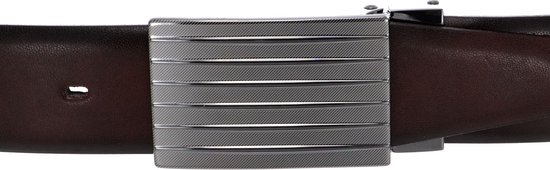 Vanzetti Cuir Ceinture 35mm Leather Belt W85 Dark Brown Brun