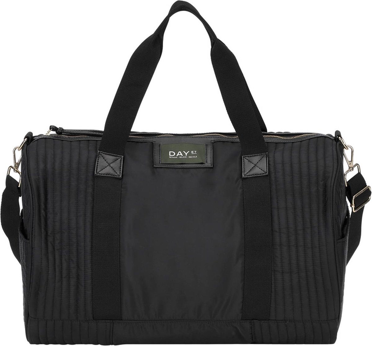 DAY ET Reistas Schoudertas Gweneth Quilt Weekend Bag Black Zwart
