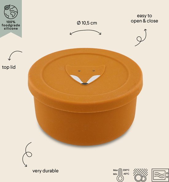Trixie Silicone snack pot with lid - Mr. Fox van Trixie — afbeelding 4