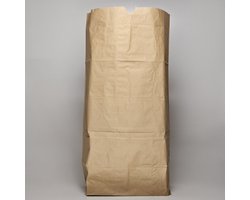 Papieren Vuilniszakken 60 Liter | 1 bundel à 25 zakken - Papier | 100 gr/m² | 60×80 cm - Papieren afvalzakken 60 Liter, Compostzakken 60 liter, GFT zakken 60 liter, Composteerbare vuilniszakken 60L, Papieren zakken bruin 60L (06008012180)