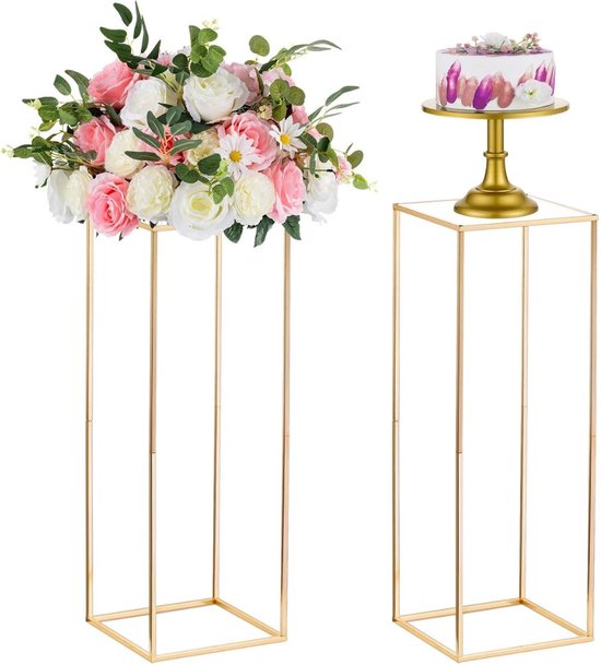 PSQURMART Metalen Messing Bloemvaas Messing Bloempot met Bidri Nakkashi Werk voor Kantoor en Home Decoratie Decor withDesign en Nakarshi. Maat -8.5
