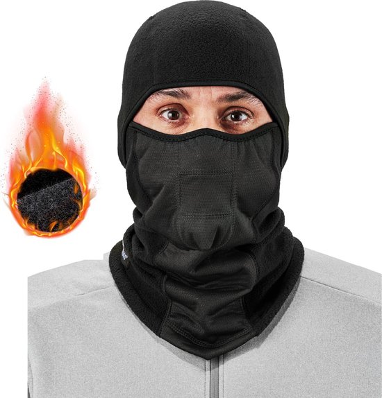 Geweo Facemasks Waterdicht Bivakmuts - Balaclava - Gezichtsmasker - Nekwarmer - Ski masker - Sjaal - balaclava - Zwart