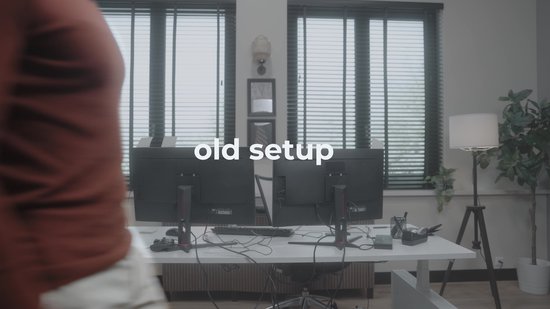 Monitor arm 2 schermen - Audizio CMA20G monitor beugel - 17 tot 32 inch beeldschermen - Met gasveer